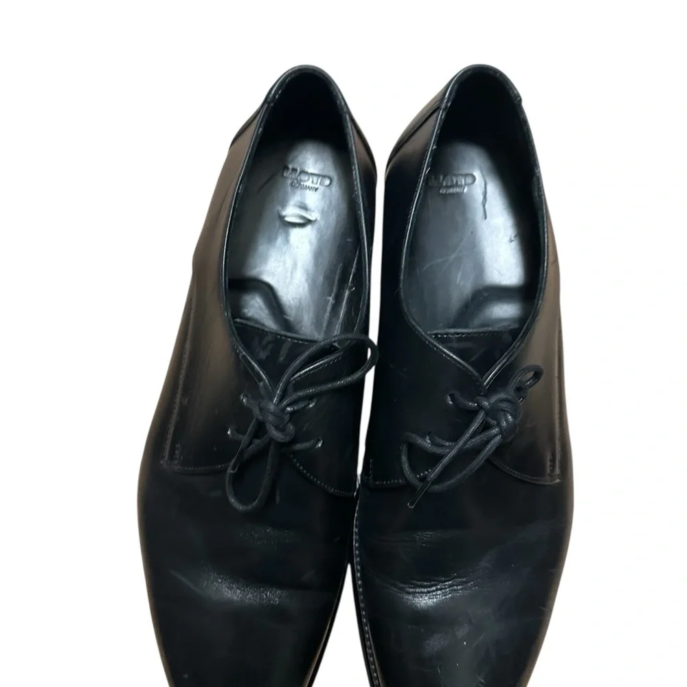 Lloyd of Germany Classic men Black Leather Oxfords shoes, size 11